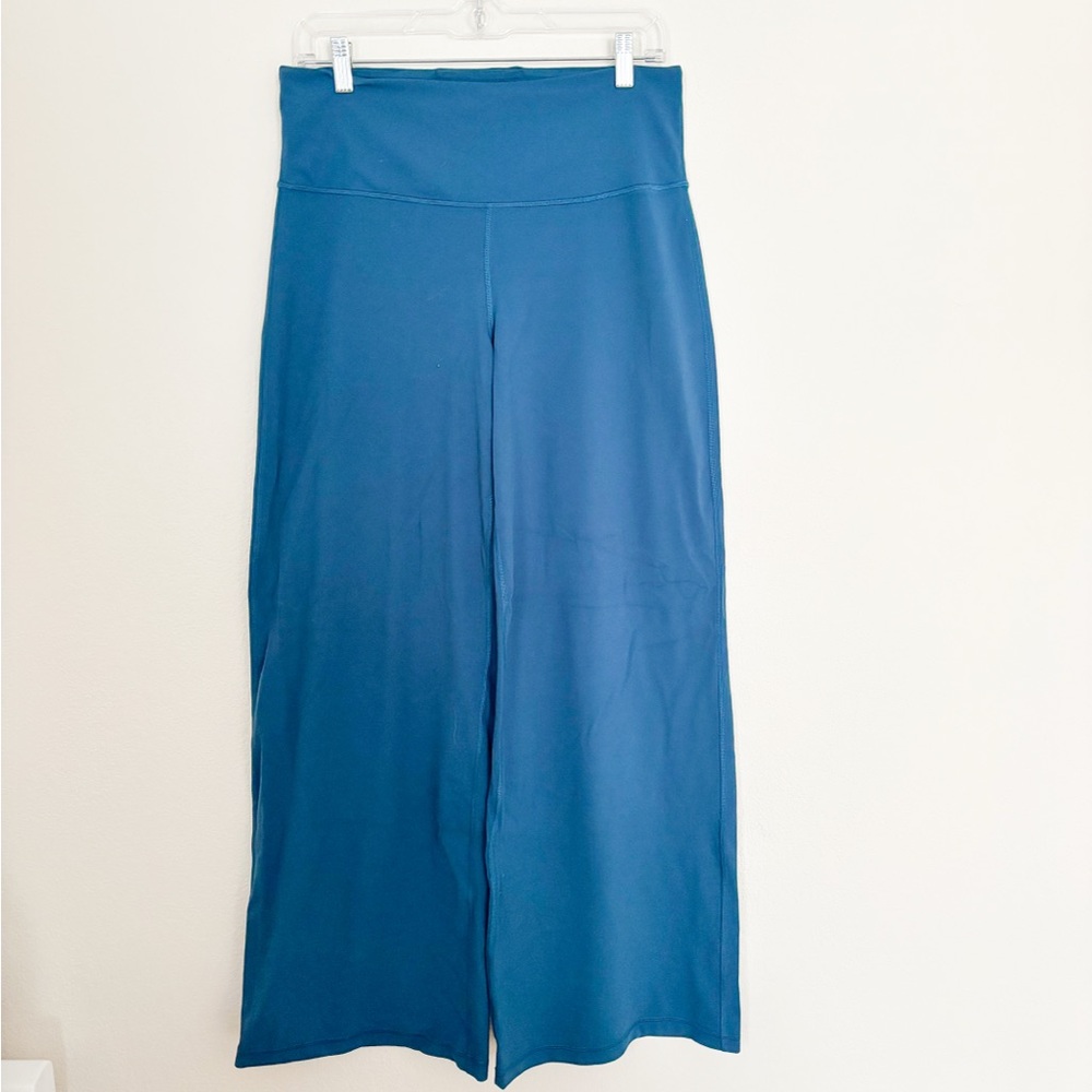 Athleta Turquoise Wide Leg Yoga Pants